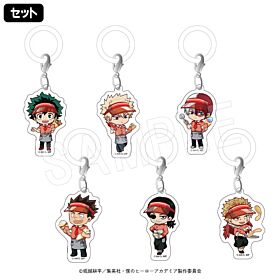 Boku No Hero Academia Chugai Mining x Marion Crepe Mejirushi Keychain Chibi Ver. SET