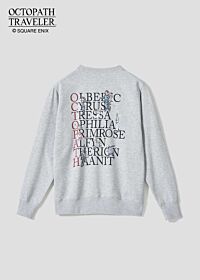 Bravely Default/Octopath Traveler x Graniph Octopath Traveler Fleece Lined Sweater The 8 Travelers