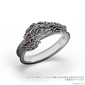 Granblue Fantasy U-Treasure Silver Ring (Black coating) Belial