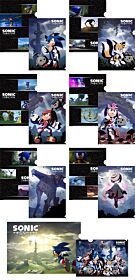 Sonic Frontiers SEGA Kuji INDIVIDUAL PRIZE Clear Files Set BLIND PACKS