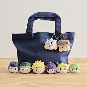 Jojo's Bizarre Adventure THE★JOJO WORLD Face Plush Keychain SET