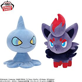 Pokemon Banpresto Prize Item Mofugutto Plush Shuppet & Zorua