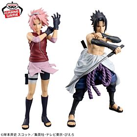 NARUTO: Shippuden Banpresto Prize Item Grandista Figurine Sakura and Sasuke