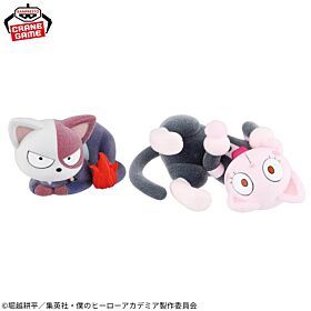 Boku No Hero Academia Banpresto Prize Item Fluffy Puffy Figurine Shotocat and Ochaneco Vol.2