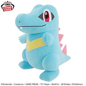 Pokemon Banpresto Prize Item Meccha Mofugutto Plush Totodile