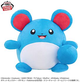 Pokemon Banpresto Prize Item Meccha Mofugutto Shippo Mite Mite! Plush Marill