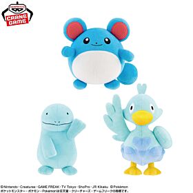 Pokemon Banpresto Prize Item Plush Marill / Quagsire / Ducklett