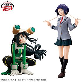 Boku No Hero Academia Banpresto Prize Item GLITTER&GLAMOURS Figurine TSUYU ASUI&KYOKA JIRO
