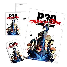 Persona Series 30th Anniversary KADOKAWA Key Visual Clear File, Postcard & Can Badge Set