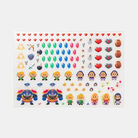 The Legend of Zelda Nintendo Store Winter 2024 Collection Puffy Sticker Sheet