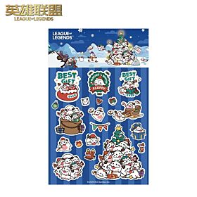 League of Legends RIOT GAMES Christmas Poro Sticker
