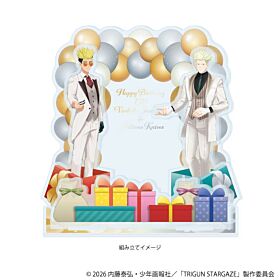 TRIGUN STARGAZE eeo Birthday Goods Diorama Acrylic Stand Tuxedo Ver.