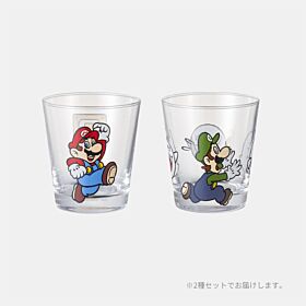 Super Mario Nintendo Store TOKYO Glass Collection Mario Bros. Set