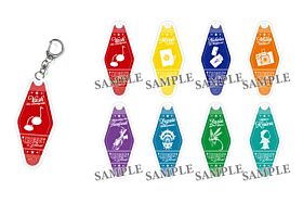 TRIGUN STARGAZE x AMO CAFE in Diner Motel Style Acrylic Keychain BLIND PACK