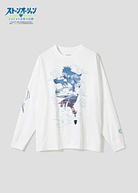Jojo's Bizarre Adventure graniph Long Sleeve T-Shirt Weather Report Vs Enrico Pucci