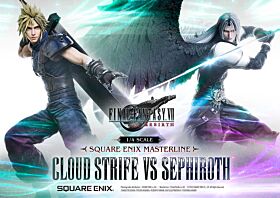 Final Fantasy VII Rebirth Square Enix Masterline 1/4 Scale Figurine Sephiroth and Cloud Set DX Version