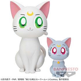 Sailor Moon Cosmos Banpresto SOFVIMATES Soft Vinyl Figurine Artemis & Diana Set