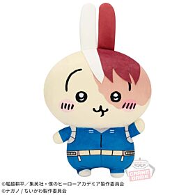 Boku no Hero Academia x Chiikawa Banpresto Prize Item Mecha Mofugutto Plush Shoto Todoroki x Usagi