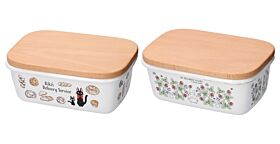 Studio Ghibli Movie Series Ghibli Store Enamel Butter Case with Wooden Lid 500ml