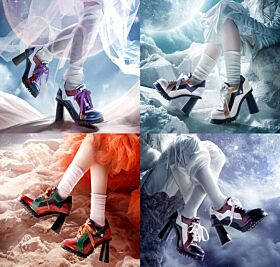 Evangelion MAYLA ICONIQUE HEEL SNEAKERS