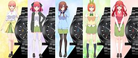 The Quintessential Quintuplets Anime Japan Collection 5th Anniversary Sun and Moon Chronograph Watch