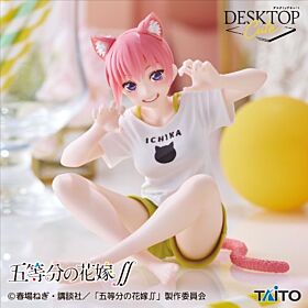 The Quintessential Quintuplets Taito Prize Item Desktop Cute Figurine Ichika Nakano Cat Room Wear Ver.