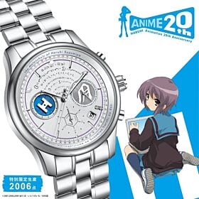 The Melancholy of Suzumiya Haruhi Anime Japan Collection 20th Anniversary Chronograph Watch Nagato Yuki