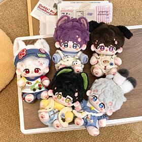 Fanmade Works Love and Deepspace Cheese Plush Studio 20cm Floral Moveable Base Plush With Detachable Animal Ears
