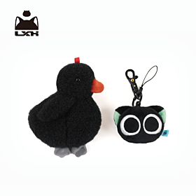The Legend of Hei 2 Official Goods Hei in Black Duck Plush Mascot
