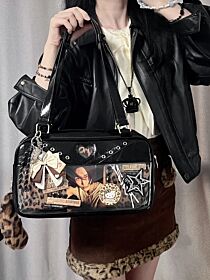 Ita Bag DRDR Gyaru Leopard Print Reversible Tote Bag