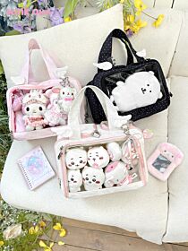 Ita Bag winkouv Makeup-Friendly Tote Bag Fits 20cm Plushies