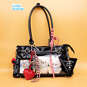 Ita Bag Lucky Bubbles Hoshino Lone Rose 2 Way Tote Bag with Can Badge Case