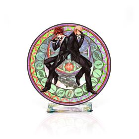Final Fantasy VII Holley's Art Boutique Stained Glass Large Acrylic Stand Reno and Rude FANMADE GOODS