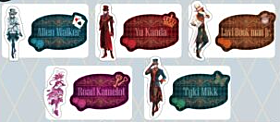 D.Gray Man Medicos Entertainment Cafe Collaboration Sticker SET