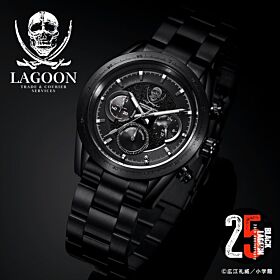 Black Lagoon Anime Japan Collection 25th Anniversary Chronograph Watch Lagoon Trade & Courier Services Edition