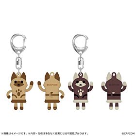 Monster Hunter Wilds CAPCOM Tokyo Game Show 2026 Rubber Keychain Dancing Cat Pendant Set