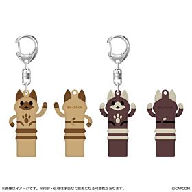 Monster Hunter Wilds CAPCOM Tokyo Game Show 2026 Rubber Keychain Stretched Cat Pendant Set
