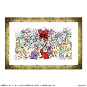 Okami CAPCOM Tokyo Game Show 2026 Framed Chara-Fine Graph 20th Anniversary Art