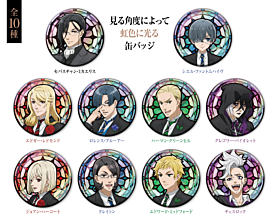 Kuroshitsuji Culture Entertainment Stained Glass Style Kirakira Can Badge Public School Arc