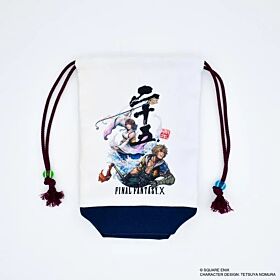 Final Fantasy X Square Enix 25th Anniversary Crepe Style Drawstring Pouch