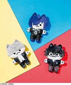 Persona Series Felissimo 30th Anniversary x Nekobu Cat-themed Plush Mascot Protaganist