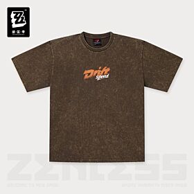 Zenless Zone Zero miHoYo San-Z Studio 2026SS Bangboo Racing T-Shirt Brown