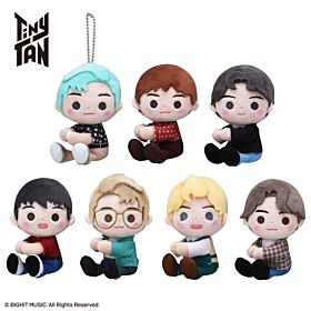 Tiny TAN Sega Prize Item More Plus Holding Mini Plush Keychain Dynamite Ver.