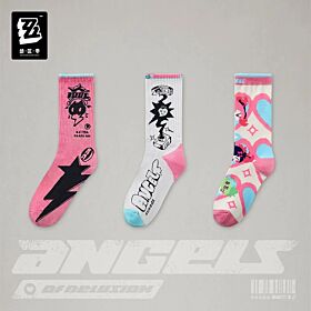 Zenless Zone Zero miHoYo ZZZ STUDIO Angels of Delusion Printed & Embroidered Socks Set (3 Styles Total)