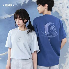 Genshin Impact miHoYo Columbina Impression Series Casual Short-Sleeve T-Shirt