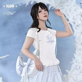 Genshin Impact miHoYo Columbina Impression Series Slim-Fit Short-Sleeve T-Shirt