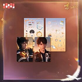 Love and Deepspace Papergames Caleb 2026 Birthday Series Mini Photo Card & Sticker Set