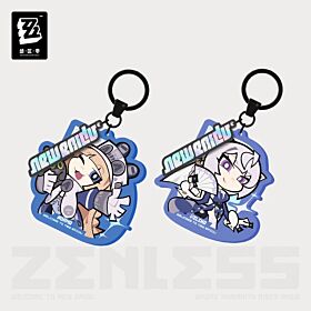 Zenless Zone Zero miHoYo New Eridu Series Chibi Acrylic Keychain External Strategy Department