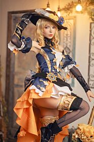 PeachMilky Cosplay Art Print Original Design Genshin Impact Navia Print