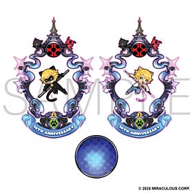 Miraculous x Requiem Cafe Official Goods Spinning Acrylic Stand Large Cat Noir